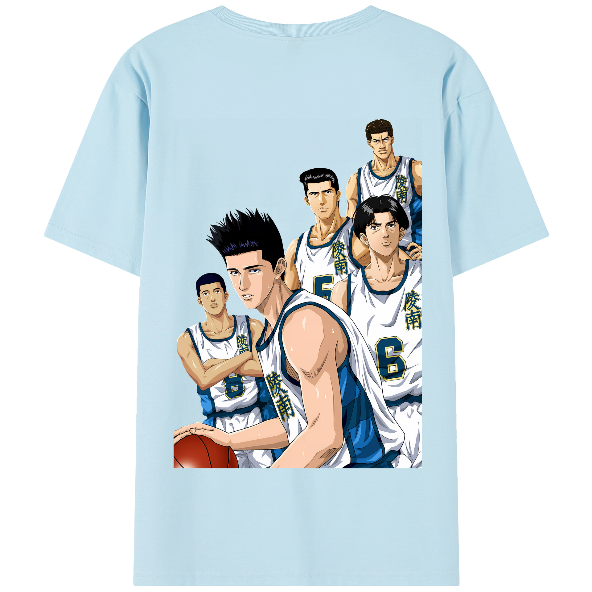 SLAM DUNK／スラムダンク 綿100％半袖Tシャツ（背面プリント）